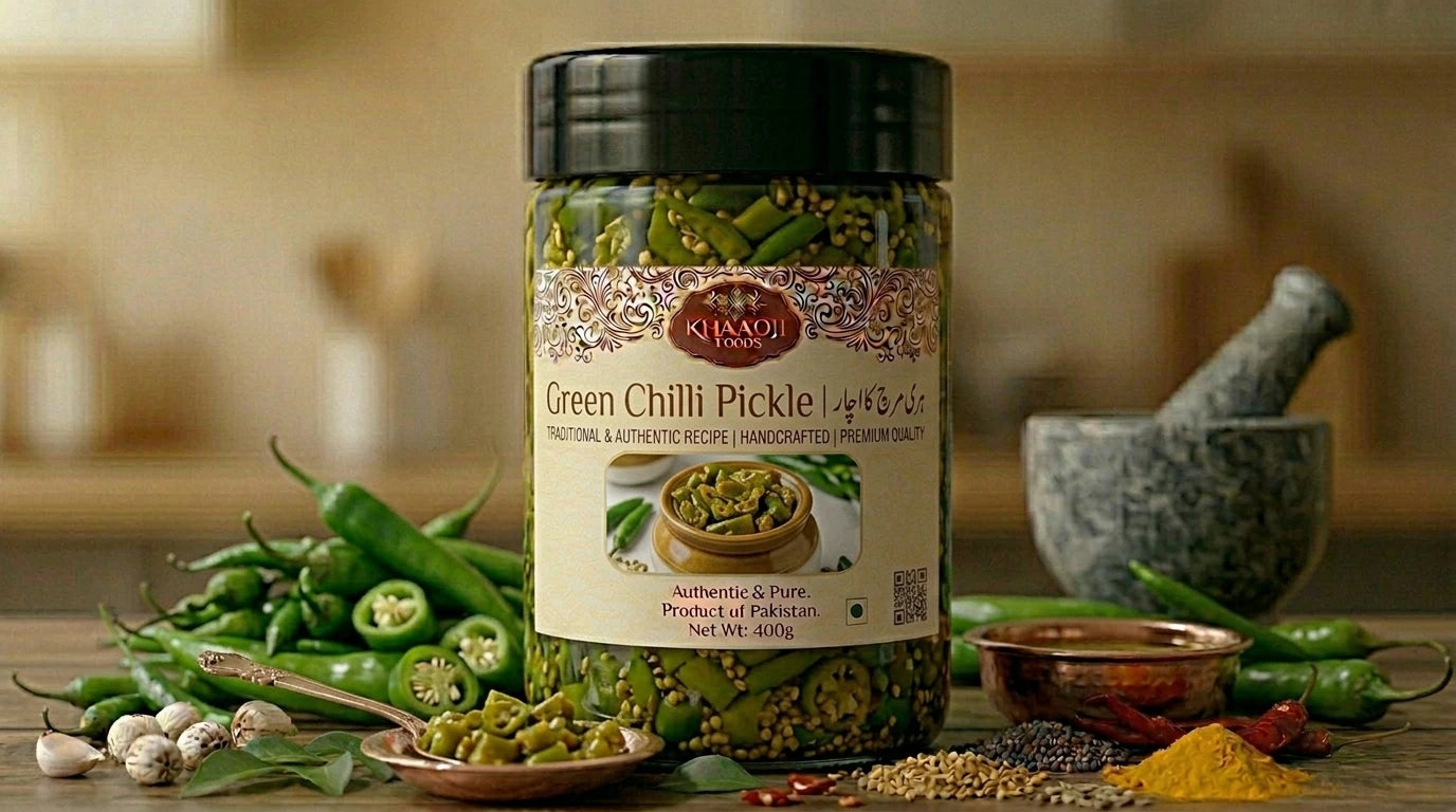 Green Chilli Pickle | ہری مرچ کا اچار