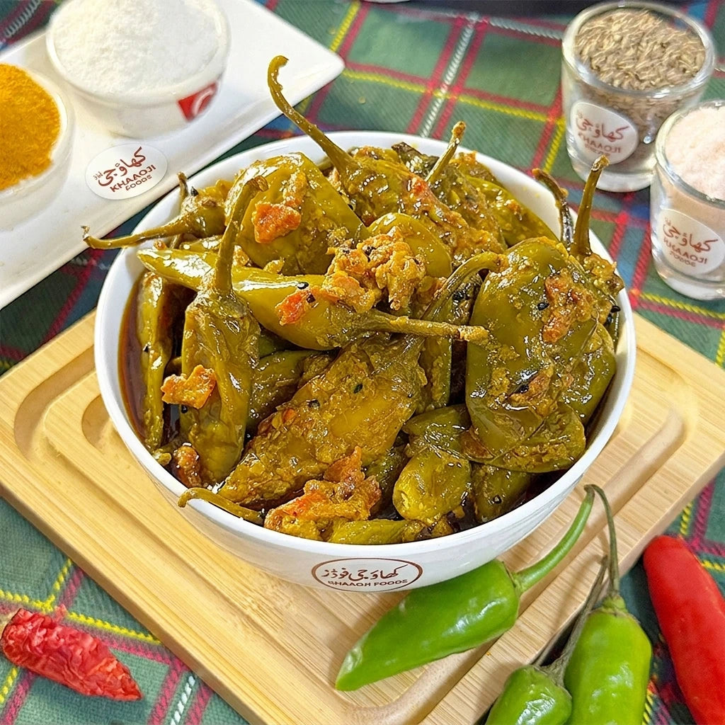 Green Chilli Pickle | ہری مرچ کا اچار