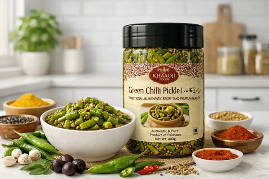 Green Chilli Pickle | ہری مرچ کا اچار